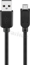 USB cable standard USB 2.0 Hi-Speed; A male->Micro-B5 male; black; 22/28AWG; 1.8m