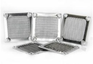 Fan filter; 92x92mm; metal.