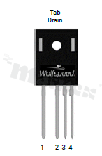 Tranzystor N-MOSFET SiC; unipolarny; 1200V; 32mOhm; 67A; 278W; -40+175 st.C; THT; TO-247-4LP