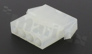 Crimp terminal housing; pitch 6.20mm; 4-contacts; male; applicable wire AWG#14-22; 300V/9-15A