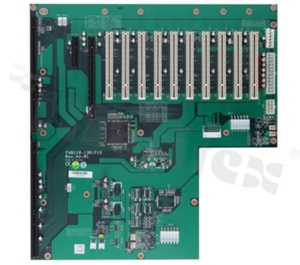 PICMG 1.3 Full-size Bridged Backplane; 10 slots PCI; 1 slot PCIe x4; 1 slot PCIe x 16