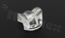 Soczewka do diod LED high power; kąt rozsyłu: Owalny 100 x 16 stopni FWHM; ilość diod: 1; rozmiar: okrąg 16mm; wysokość: 8.6mm; rodzaj materiału: PMMA; sposób mocowania: klej; kołek