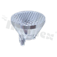 Lens for LED high power; angle: 20 do 22 degrees ; Number of LEDs: 1; Dimensions: round 16mm; Height: 11.22mm; material: PMMA; Fastening: screw