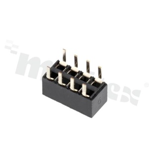 Female header PBD-08S, double row, 2.54, 2x4,contacts, straighyt, automotovie, ROHS