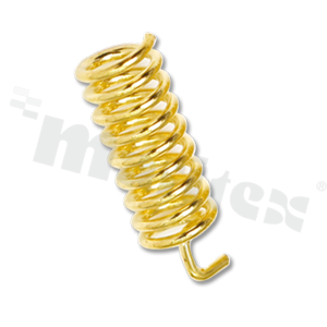 Antenna; spring; ISM; 868MHz; 2.5dBi; VSWR<1.3; linear; welding head; 16x5mm