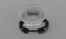 Soczewka do diod LED high power; kąt rozsyłu: 54 do 78 stopni FWHM; ilość diod: 1; rozmiar: okrąg 26mm; wysokość: 13.4mm; rodzaj materiału: PMMA; sposób mocowania: taśma; kołek