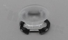 Lens for LED high power; angle: 54 to 78 degrees FWHM; Number of LEDs: 1; Dimensions: round 26mm; Height: 13.4mm; meterial: PMMA; Fastening: tape; pin