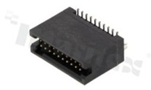 Listwa stykowa do PCB; w rastrze 1.27mm; 2x10 styków; zabudowana; montaż: SMD; męska; prosta; dwurzędowe
