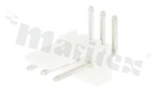 Header for PCB; pitch 2.54mm; 3-contacts; THT; male; side entry; 250V/3A