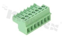 Listwa zaciskowa rozłączalna; w rastrze 3.50mm; 7-torowa; żeńska; na przewód 0.5-1.50mm2(28-16AWG); kierunek wtykania równoległy do osi przewodu; styki z fosforobrązu; mosiężna klatka przewodu; UL 300V/8A