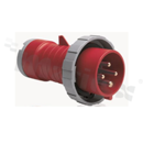 332P6W; Wtyk na przewód; zasilający AC 3-fazowe; męskie; 32A; 415VAC; IP67; seria Tough&Safe