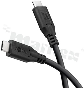 USB-C cable; USB-C 3.2 <-> USB-C 3.2; 60W; 5 Gbit/s; 20V/3A; black