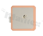 Antena; patch; GNSS; 1559-1606MHz; -2.7dBi; VSWR<6.6; RHCP; kierunkowa; pin; 25x25x2mm