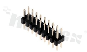 Listwa stykowa do PCB; w rastrze 2.00mm; 2x9 styków; montaż: THT; męska; prosta; dwurzędowe