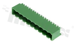 Listwa zaciskowa rozłączalna; w rastrze 5.00mm; 10-torowa; męska; pionowa; zabudowana; UL 300V/8A; TUV:250V/7A