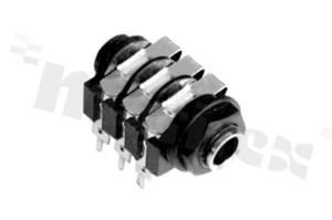 Connector: Jack 6.3mm; socket; female; mono; ways: 2; angled 90st.