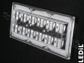Soczewka do diod LED high power; kąt rozsyłu: 89 do 108 stopni FWHM; ilość diod: 12; rozmiar: 71x173mm; wysokość: 11.4mm; rodzaj materiału: PC; silikon; sposób mocowania: śruby