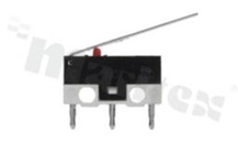 Miniaturowy mikroprzełącznik z dźwignią; SPDT; montaż: THT; 1A/125V AC.