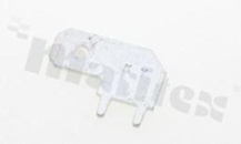 Konektor płaski; męski; 6.3mm; 0.8mm; kątowy; montaż: THT; cynowany