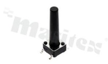 Przełącznik Tact Switch; SMD; wymiary korpusu 6.0x6.0; h=19.0mm; pionowy; o sile nacisku 250gf; przycisk okrągły