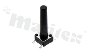 Tact Switch; SMD; dimensions 6.0x6.0; h=19.0mm; vertical; operating force 250gf; button: round