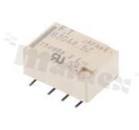 Przekaźnik elektromagnetyczny; prąd max. 2A; napięcie cewki 4.5V DC; podwójny styk przełączny (DPDT); moc cewki 140mW; 1A/30V DC; 0.3A/125V AC; montaż: SMT