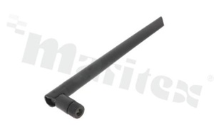 Antena; prętowa łamana; LTE; 698-2700MHz; 5.0dBi; VSWR<2.5; liniowa; dookólna; SMA; przykręcana; fi13x200mm; czarny