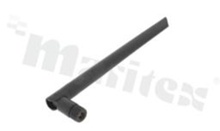 Antena; prętowa łamana; LTE; 698-2700MHz; 5.0dBi; VSWR<2.5; liniowa; dookólna; SMA; przykręcana; fi13x200mm; czarny