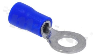 Ring terminal; M5; for wire 1.5-2.5mm2; isolated blue; Imax - 27A