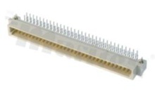 Din connector; male; type B; 64 contacts; right angle; with mounting catches