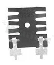 Heatsink; TO-220; 8.0x26.01x27.18mm; black; anodized aluminium; RoHS.