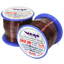 Insulated winding wire; with two layers of enamel insulation; diameter 1.40mm; SWG 17; -65+200 deg.C; 17m; 250g.