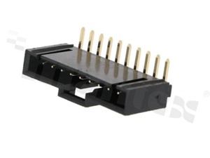 Złącze Kablowe do PCB; w rastrze 2.54mm; 10-stykowe; montaż THT; męskie; poziome; 250V/3A