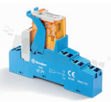Interface relay; electromagnetic; contact rating current 10A; coil voltage 12VAC; 1 changeover contact SPDT; coil power 1.2VA; 10A/250VAC, 10A/24VDC; push-in terminals; DIN-Rail