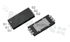 Transistor: N+N-MOSFET; unipolar; 20V; 20A; 0.0096ohm; 27W; ESD diode; -55+150 deg.C; SMD; PPAK2X5