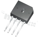 Mostek Prostowniczy; 50V; 10A; -55+150 st.C; THT; GBU(21.8x18.3x3.3mm)