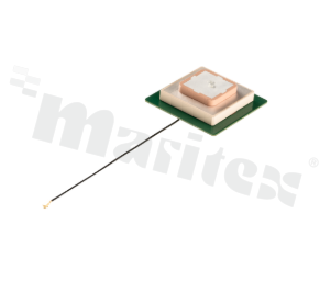 Antenna; active; patch; GNSS; 1164-1606MHz; 17dB; VSWR<1.38; RHCP; directional; RF1.13; 0.1m; IPEX; buckle; 50x50x14.5mm