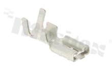 Flat connector; female; 4.8mm; 0.5mm; for wire AWG14-12(2.5-3mm2 wire); brass; unisolated