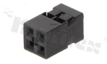 Crimp Terminal Housing; pitch 2.00mm; 2x2 pins; assembly: for cable; female; double row
