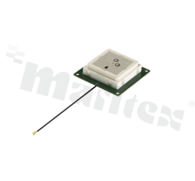 Antenna; active; patch; GNSS; 1164-1606MHz; 17dB; VSWR<1.51; RHCP; directional; RF1.13; 0.1m; IPEX; screw; 59x59x16.2mm