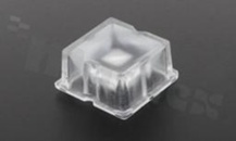 Soczewka do diod LED high power; kąt rozsyłu: 42 do 58 stopni FWHM; ilość diod: 1; rozmiar: 25x25mm; wysokość: 12.9mm; rodzaj materiału: PMMA; sposób mocowania: klej; kołek; śruby