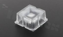 Soczewka do diod LED high power; kąt rozsyłu: 42 do 58 stopni FWHM; ilość diod: 1; rozmiar: 25x25mm; wysokość: 12.9mm; rodzaj materiału: PMMA; sposób mocowania: klej; kołek; śruby