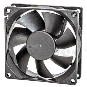 Fan; DC; 12.0VDC; 80x80x25mm; 1.20m3/min; 38.5dB.