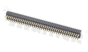 Pin Header; pitch 1.27mm; 2x40 pins; assembly: THT; male; straight; double row