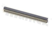 Listwa stykowa do PCB; w rastrze 1.27mm; 2x40 styków; montaż: THT; męska; prosta; dwurzędowe