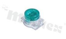 Zacisk łącznik; przelot + rozgałęźnik; do przewodów o średnicy od Ø0.4 mm do Ø0.9 mm i średnicy izolacji Ø1.67 mm