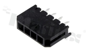 Złącze Kablowe do PCB; w rastrze 3.00mm; 4-stykowe; montaż THT; męskie; pionowe; 250V/5A