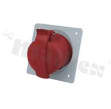 432RAU6; Panel mounted socket; series Easy&Safe