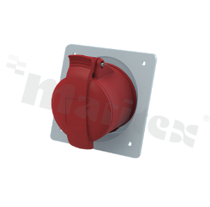 432RAU6; Gniazdo panelowe; zasilające AC 3-fazowe; żeńskie; 32A; 415VAC; seria Easy&Safe