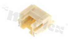 Header for PCB; pitch 2.00mm; 2-contacts; SMD; male; side entry; 125V/2A